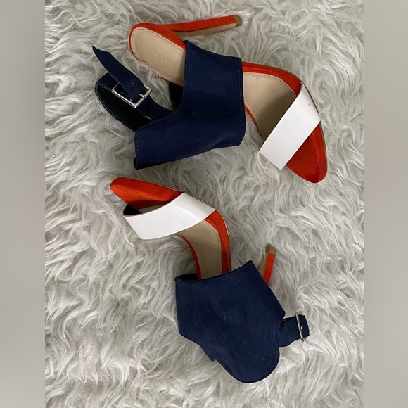 NWOT Zara Colorblocked Heels - Picture 6 of 8
